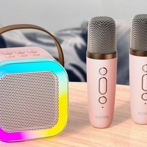 Loa Karaoke Mini Có mic K12 Loa bluetooth Không Dây 2 Micro Thiết Kế Nhỏ Gọn, Hát Tuyệt Vời | Loa K12