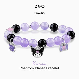 ZGO x Sanrio Kuromi May mắn Vòng tay Purple crystal Quà sinh nhật 6021