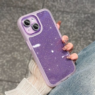 【Gillter lens Film/2 in 1/Hard case/Pink】ốp lưng compatible for iPhone 11 12 13 14 15 pro max case