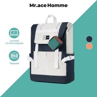 MR. ACE HOMME Ba Lô Trường học Đựng Laptop 15.6 inch Chống Thấm Nước Cho Nữ Ba lô du lịch