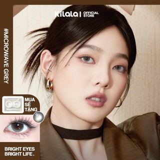 Kính áp tròng Kilala màu xám Microwave Grey lens cận 6 tháng DIA 14.0mm có độ (0-8) 1 cặp