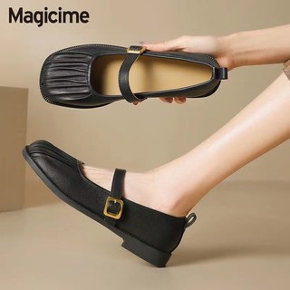 Magicime Giày lười Đế phẳng Không mệt mỏi Đi lại Mary Jane Giày Nữ 2024 Hàng Mới Về Phù Hợp Với
