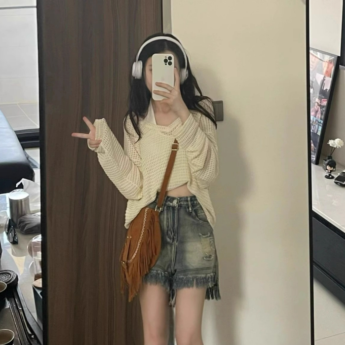 HEYHONEY áo kiểu áo phông áo thun nữ croptop baby tee Thời trang hàn quốc A91K14M 36Z230906 | BigBuy360 - bigbuy360.vn