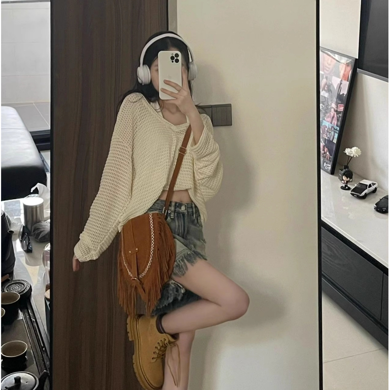 HEYHONEY áo kiểu áo phông áo thun nữ croptop baby tee Thời trang hàn quốc A91K14M 36Z230906 | BigBuy360 - bigbuy360.vn