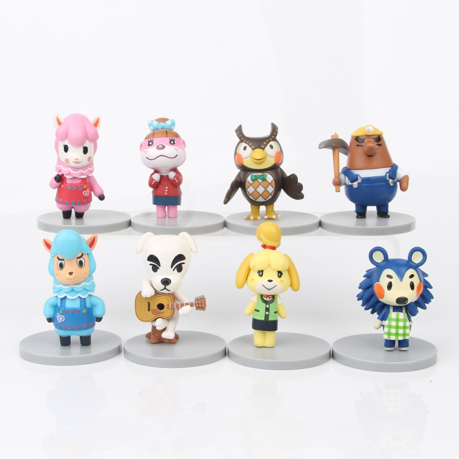 8 Cái / bộ Trò Chơi 7cm Animal Crossing: Chân Trời Mới Hình Sable Mabel Isabelle Blathers K.K. Thanh