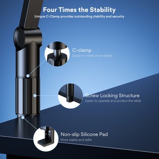 Maono BA91 Micro Boom Arm Stand Micrô treo Boom Scissor Arm Stand cho Podcast chuyên nghiệp, Studio, Micro