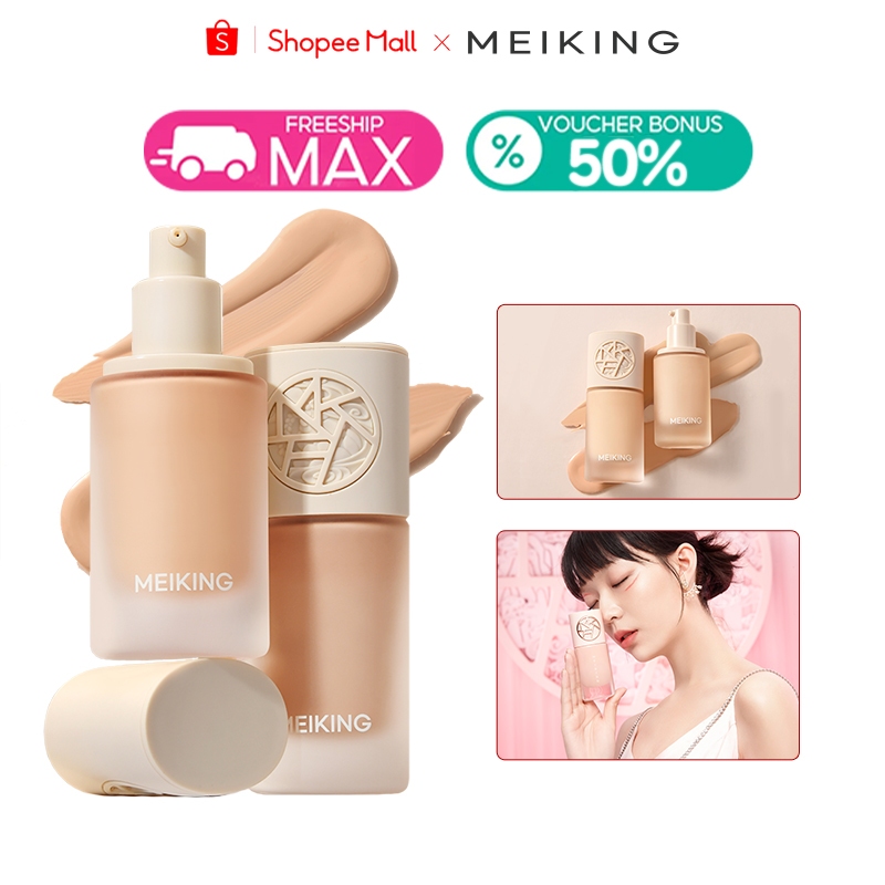 Kem nền dưỡng da dạng sữa MEIKING mịn nhẹ kiềm dầu