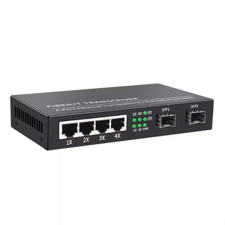 Full Gigabit 2 Light 4 Công Tắc Điện Cổng Đèn SFP 6 Cổng Gigabit Switch Giám Sát Công Tắc Mạng Bộ Chia Chuyên Dụng