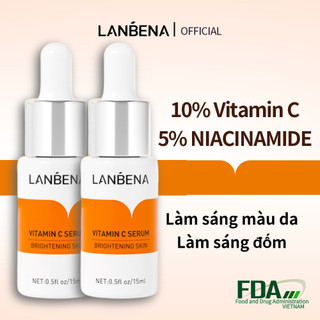 Lanbena VC Serum Làm Trắng Da Mặt Tinh Chất Tẩy Mắt Cá Chân Phai Màu Điểm Đậm Làm Sáng Nuôi Dưỡng Chăm Sóc Da 15ml