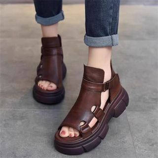 Nền tảng Sandals Nền tảng Mùa hè Rỗng Phong cách mới Thoải mái
