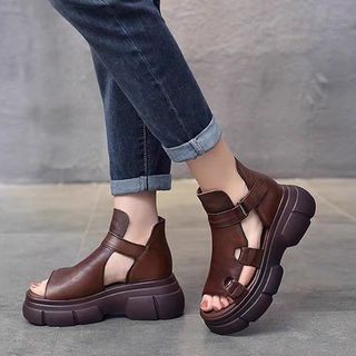 Nền tảng Sandals Nền tảng Mùa hè rỗng Phong cách mới