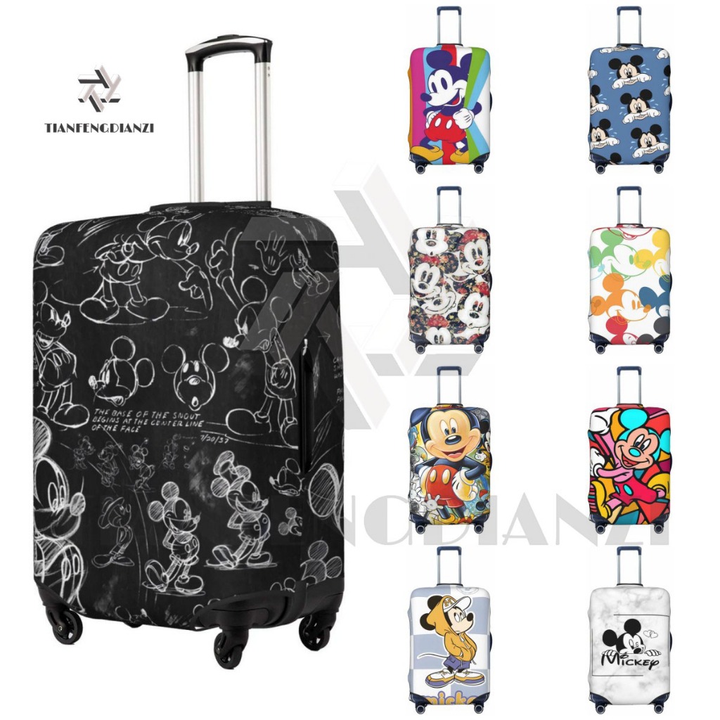 Vỏ Hành Lý Mickey Có Thể Giặt Được Vali Bảo Vệ Chống Trầy Xước Vali Phù Hợp Với Hành Lý 18-32 Inch