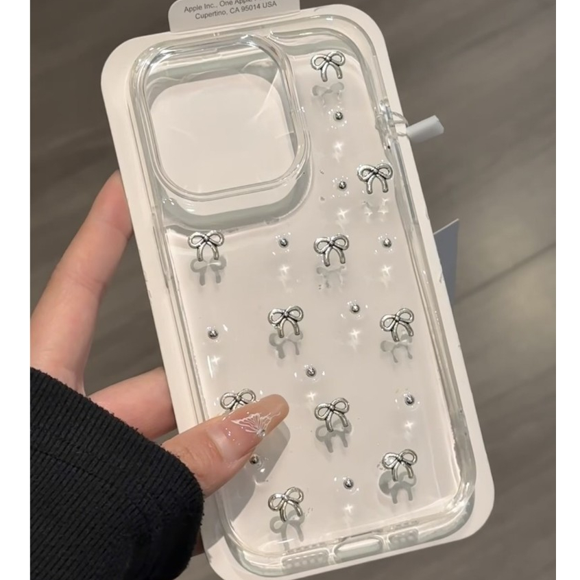 Ốp Điện Thoại Họa Tiết Bướm Trái Tim Đính Lá Vàng Cho for IPhone 16 14 Pro Max 11 15 14 13 12 11 Pro Max 15 14 Plus