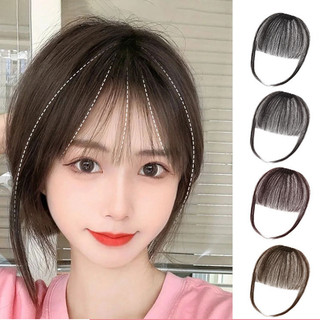 Tóc Giả Không Khí Nổ Tóc Giả Nữ Đầu Trước Ánh Sáng Mỏng Truyện Tranh Qi Nổs Influencer Tự Nhiên Sửa Chữa Mặt Siêu Mỏng Pháp Nổ