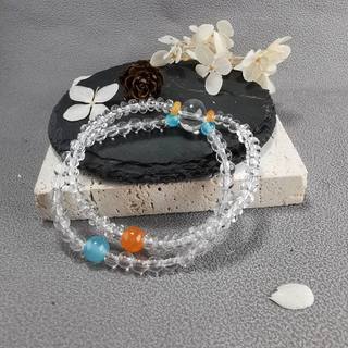 Baceda tự nhiên trong suốt thạch anh pha lê diy vòng tay luân xa chữa bệnh năng lượng cân bằng đá trắng handmade trang sức quà tặng cho nữ