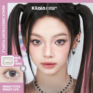 Kính áp tròng Kilala màu tím Back Sweetheart Purple lens cận 6 tháng DIA 14.2mm có độ (0-8) 1 cặp