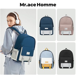 Ba lô học sinh trung học mr.ace homme nữ phiên bản hàn quốc đa năng túi du lịch dung tích lớn ba lô chống thấm nước