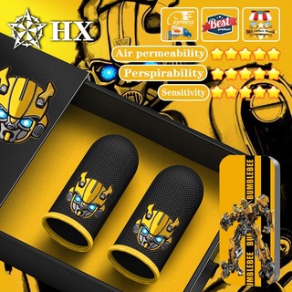 Hx Transformers-Bumblebee Series Design Điện thoại di động và máy tính bảng màn hình cảm ứng trò chơi cũi ngón tay anime cũi ngón tay chống mồ hôi và chống trượt.