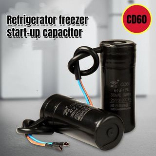 Cd60 tủ lạnh tủ đông máy nén khởi động tụ 47uf 64uf 75uf 80uf 88-108uf 330vac