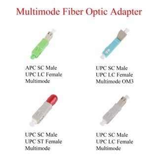 Bộ 5 sợi quang apc / upc sc nam sang upc lc / st nữ adapter đa chế độ om3 chuyển đổi kết nối lai