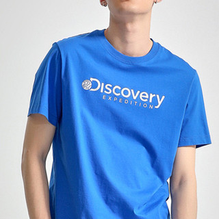 ((Hàng có sẵn 100%) Cotton Nguyên Chất Discovery Xuân Hè Phong Cách Mới Áo Thun Màu Trơn Nam Nữ Tay Ngắn Đơn Giản Thường Ngày Phù Hợp Với