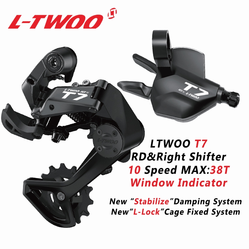 Ltwoo T7 10 Tốc Độ Groupset 2 Chiều Phát Hành Kích Hoạt Sang Số Giảm Chấn RD Lồng Ngắn Cho Xe Đạp MTB Phần