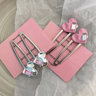 Kẹp Tóc Hình Trái Tim Ngọt Ngào Nữ Phiên Bản Hàn Quốc Phụ Kiện Tóc Dễ Thương