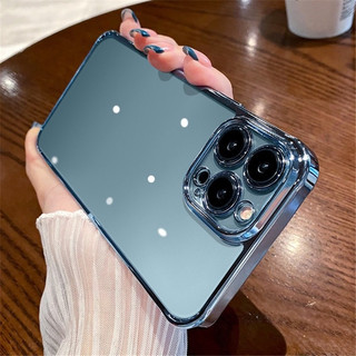 Ốp điện thoại mềm mạ trong suốt siêu mỏng sang trọng cho Iphone 15 Pro MAX 14 13 12 11 promax X XS XR MAX