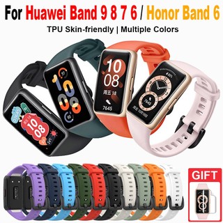 Vòng đeo tay thay thế dây đeo silicon cho Huawei Band 6 7 8 9 / Honor Band 7 6