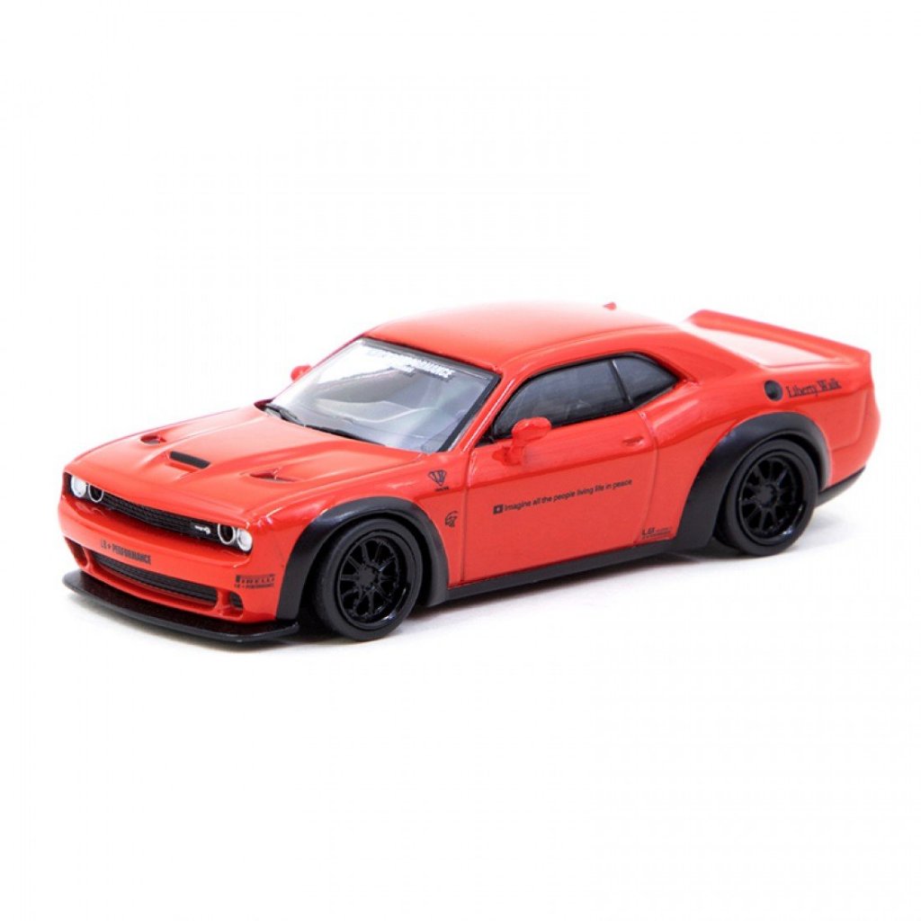 Tarmac WORKS T64G-TL039-RE 1 / 64 LB-WORKS DODGE CHALLENGER SRT HELLCAT RED DIECAST SCALE MÔ HÌNH XE