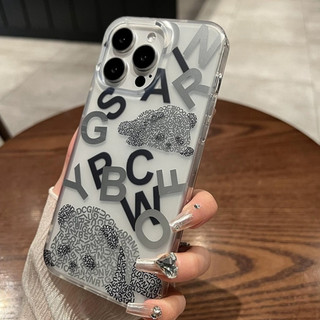 【Matte acrylic hard case/Panda】Ốp lưng compatible for iPhone 15 14 13 pro max case