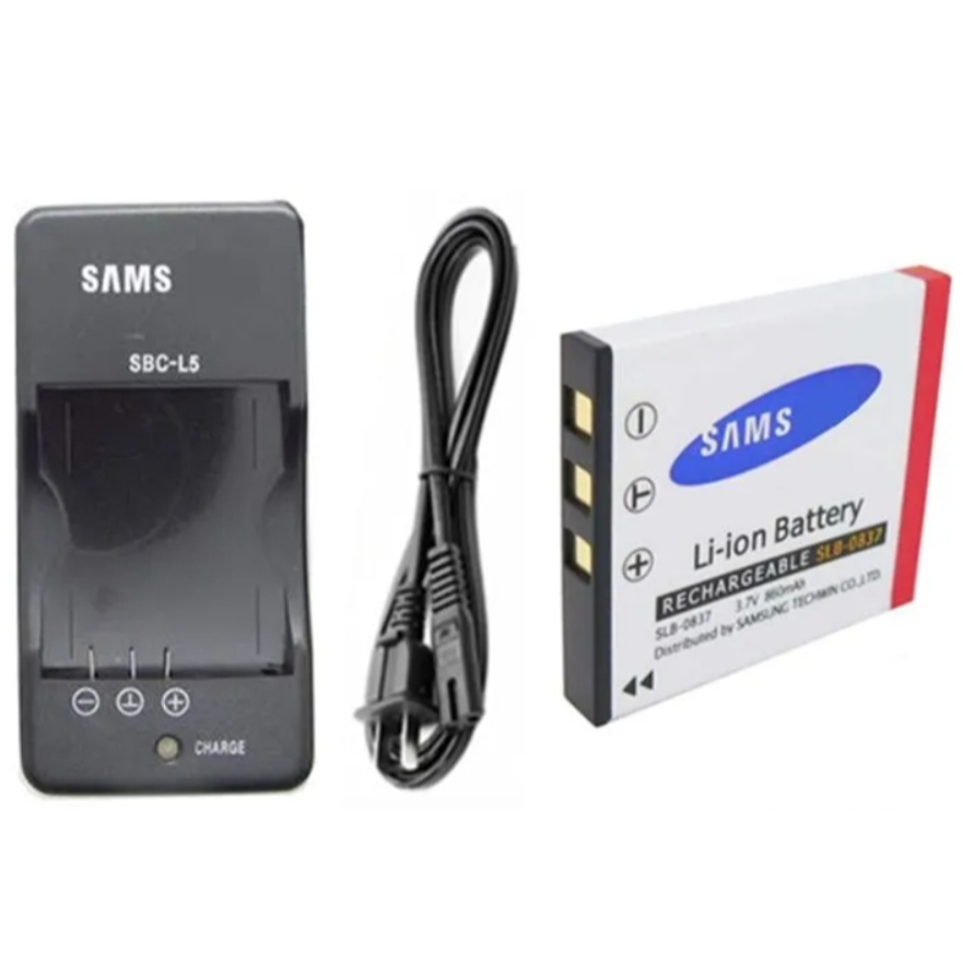 Thích hợp cho Samsung Blues i5 i6 i50 L73 NV3 NV5 NV7 Camera SLB-0837 Pin Sạc