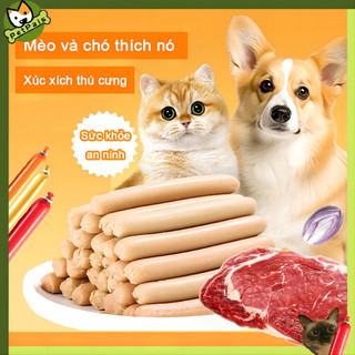 PetPals Xúc xích cho chó mèo Que thức ăn cho thú cưng 15g dành cho thú cưng thức ăn cho thơm ngon giàu cung cấp cho thú cưng Thức ăn cho chó LI0186
