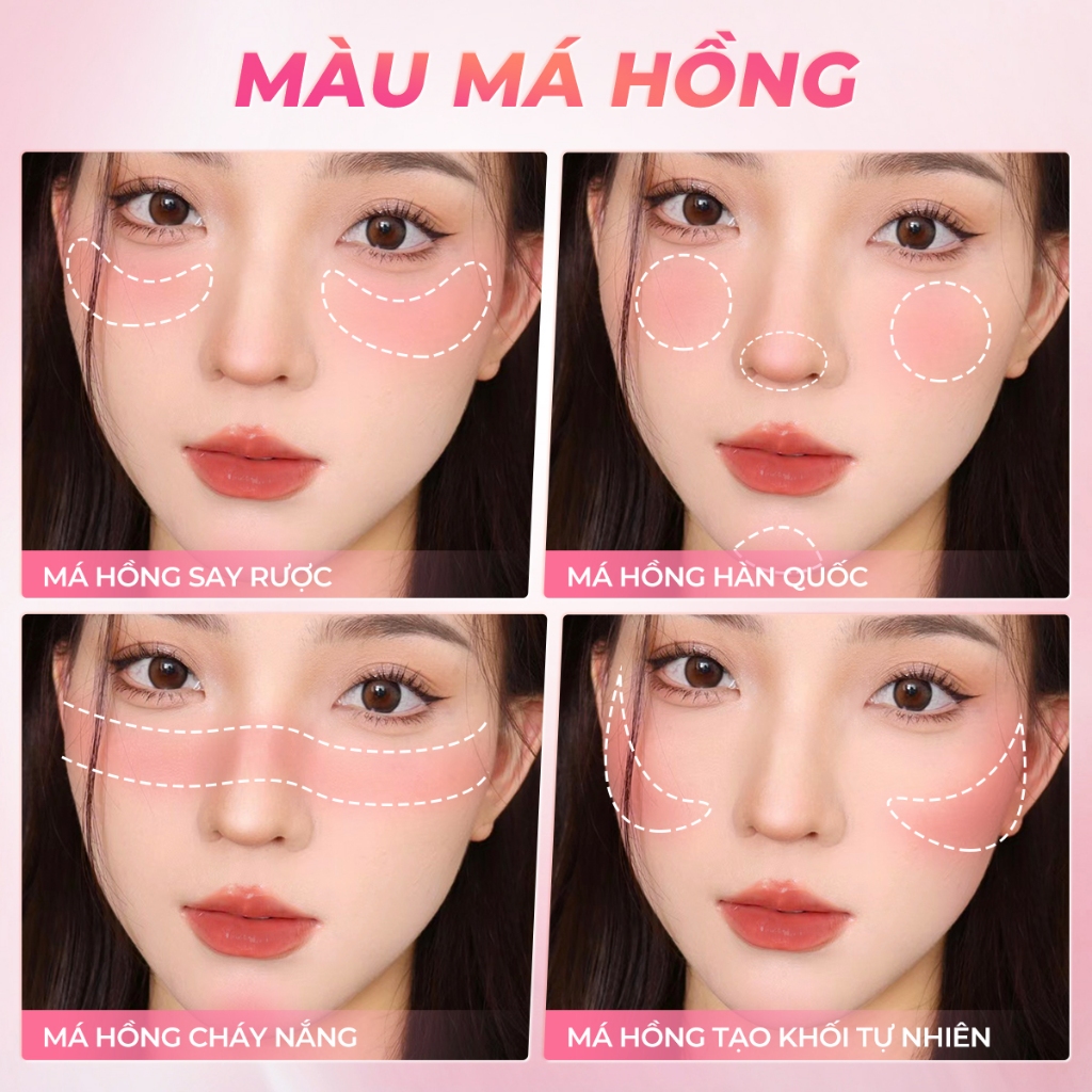 [Mua 2 cái giá 99k ]Phấn má SACE LADY mỏng mịn chống thấm nước trang điểm mặt 6g | BigBuy360 - bigbuy360.vn