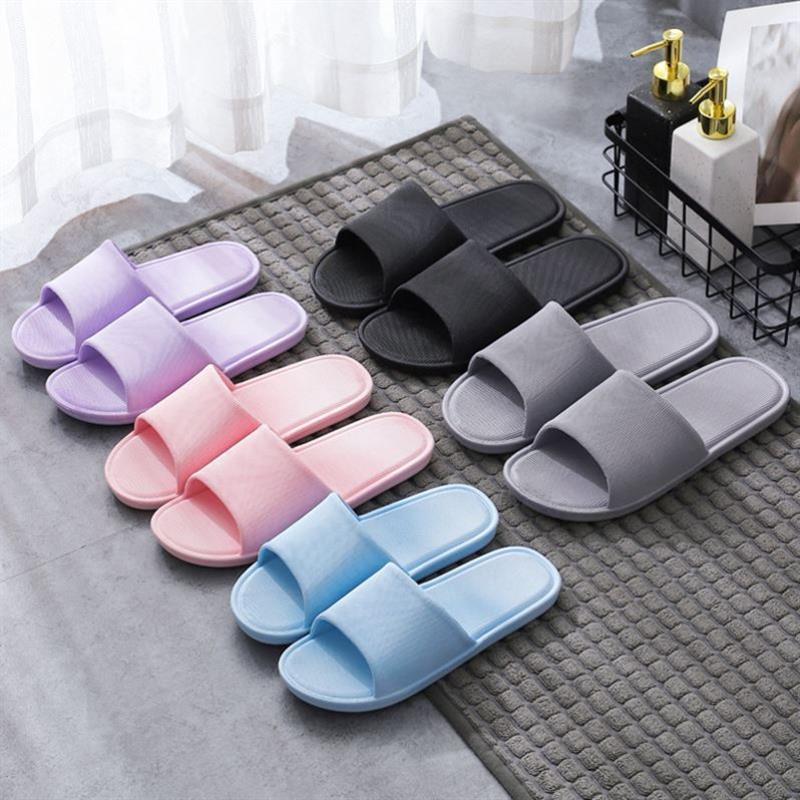 Dép đi trong nhà, văn phòng nam nữ, dép lê bằng cao su dẻo đúc nguyên khối mềm nhẹ, chống trơn slippers【Chiosala12】