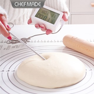 Chefmade Đầu dò Nhiệt kế lò nướng Nhiệt độ thực phẩm Nhiệt kế nước Dòng nướng Bít tết Nhiệt độ dầu Nhiệt kế điện tử Nấu ăn kỹ thuật số & Nhiệt kế nướng WK9996