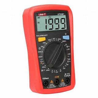Uni t ut33b + đồng hồ vạn năng kỹ thuật số mini ac dc vôn kế ampe kế 2000 đếm đồng hồ kiểm tra pin máy kiểm tra điện trở vạn năng