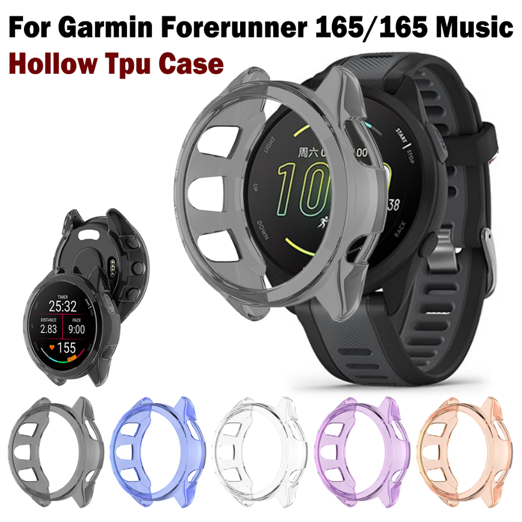 Dành Cho Garmin Forerunner 165 165 165Music Tpu Rỗng Bảo Vệ Màn Hình Vỏ Bảo Vệ Ốp Lưng Vỏ Cứng