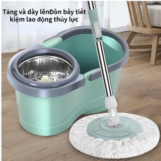 Sunny corner Có hàng sẵn Bộ xô lau nhà xoay có máy vắt khô ướt Sử dụng cây dễ dàng để sàn văn phòng tại