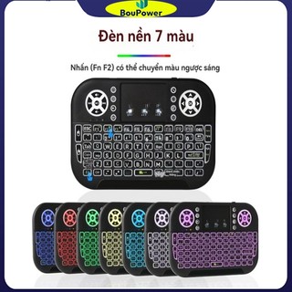 Bàn phím Mini BouPower 84 phím Bàn phím không dây 2.4G Bàn phím chơi game có đèn nền Bàn di chuột tích hợp bàn phím pin bàn phím bluetooth bàn phím không dây