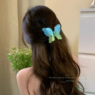 Kẹp tóc bướm màu Gradient Hàn Quốc mới