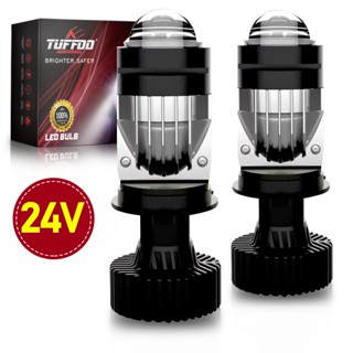  Tuffoo T5P 2 Chiếc 24V 110W Mini H4 Đèn Pha LED Ống Kính Máy Chiếu Cho Xe Tải Chùm Cao   Thấp 4300K Trắng Ấm   6000K Trắng 