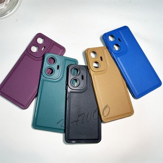Realme C55 C53 C51 C67 C30 C30S C35 Sang Trọng Retro Vintage Da Thiết Kế Da Mỏng Mềm TPU Chống Sốc