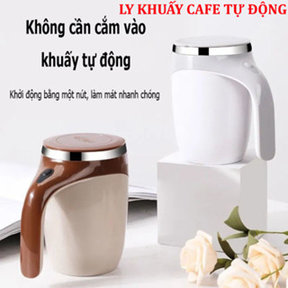 Cốc Khuấy Tự Động - Ly Pha Ca Phê - Ly Pha Sữa Tự Động 380ml Máy Xay Thủy Tinh Tự Động Bằng Thép Không Gỉ