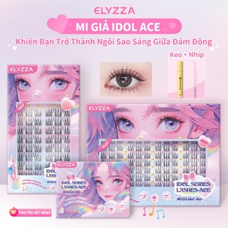 ELYZZA MI GIẢ IDOL ACE-  Lông mi giả tự nhiên và lông mi đẹp, 10-12mm mi giả tách sợi, mi cụm tự dính, mi đẹp dễ dán, mi giả cụm ăn ảnh,  Mi Gia Chùm 3 Cụm, mi sợi có thể sử dụng được nhiều lần