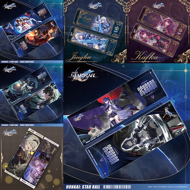 Star Rail bookmark vé laser Firefly Acheron đánh dấu hai mặt