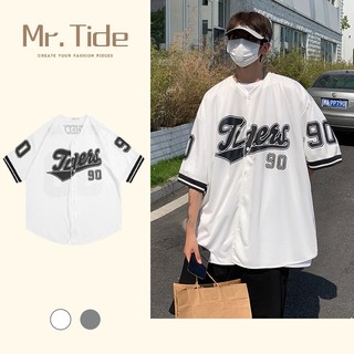 Áo Sơ mi Bóng Chày Form Rộng Tay Ngắn Nam nữ unisex  Áo Sơ Mi Tay Lỡ form rộng style Ulzzang
