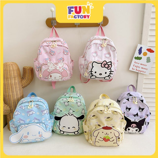 ℉UN FACTORY Lớn Kích Thước Nhỏ Túi Đi Học Hoạt Hình Kuromi Hello Kitty Ba Lô Dễ Thương Dung Tích Lớn Học Sinh Trẻ Em Đi Chơi Ba Lô Nhỏ
