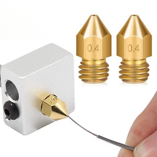 Bộ phận máy in 3d mk8 vòi phun bằng đồng thau / 0,2 0,3 0,4 0,5 0,6 0,8 1,0mm máy đùn / đầu in creality ender m6 / kích thước hỗn hợp đầu phun đùn phun