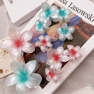Thạch Màu Frangipani Lớn Kẹp Tóc Ngọt Ngào Tóc Mũ Đội Đầu Kẹp Tóc Cá Mập Kẹp Bên Biển Chụp Ảnh Sử Dụng